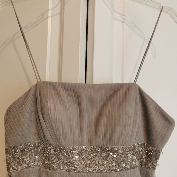 Brand new/ never worn long dress from After Five, size 6, gray - Picture 3 of 3